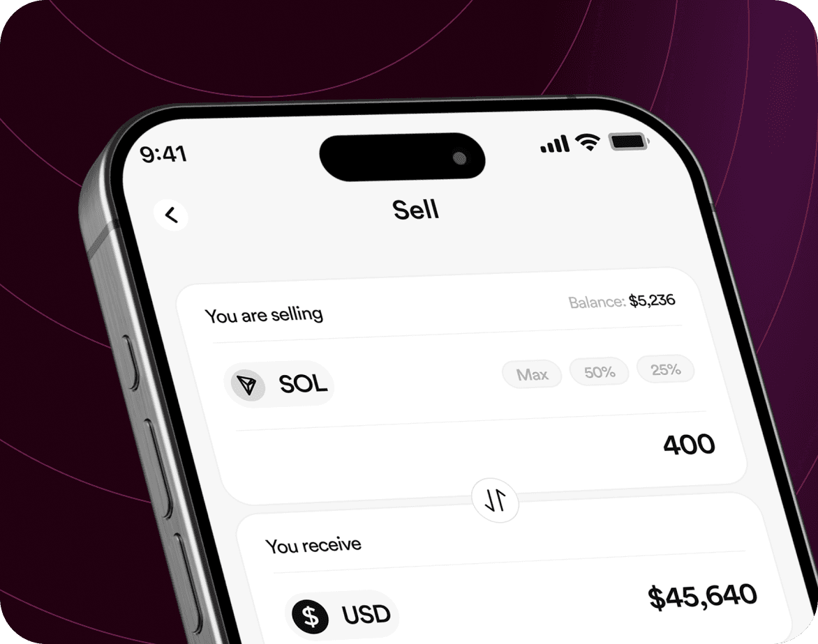 FlipEx app showing Solana sold and Naira credited to wallet
