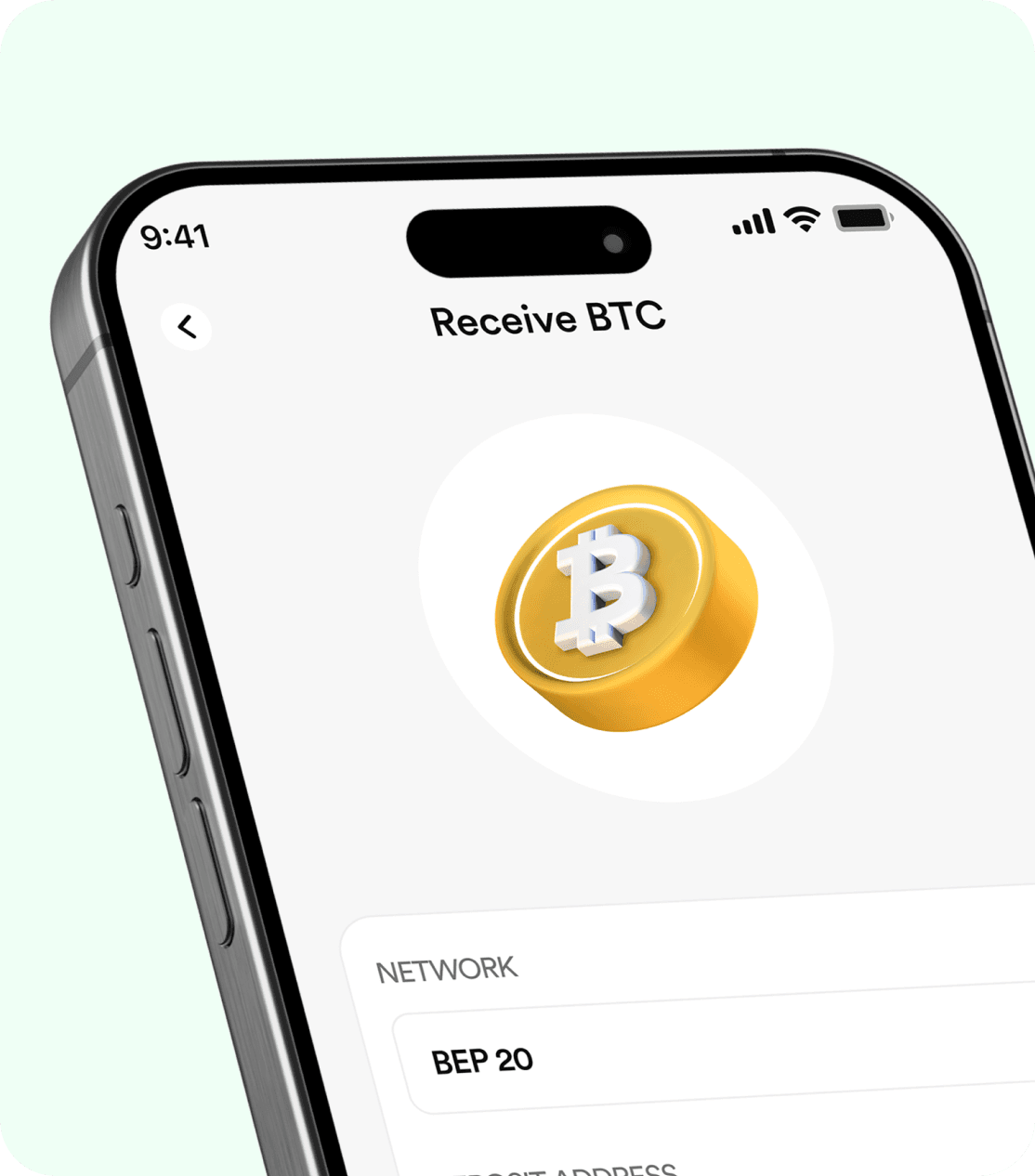 FlipEx app interface for Receiving Bitcoin (BTC) to Naira in Nigeria