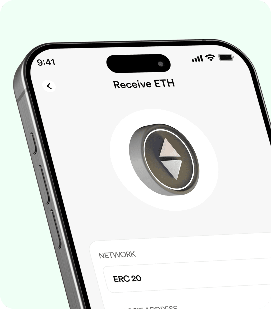FlipEx app interface for Receiving Ethereum (ETH) to Naira in Nigeria