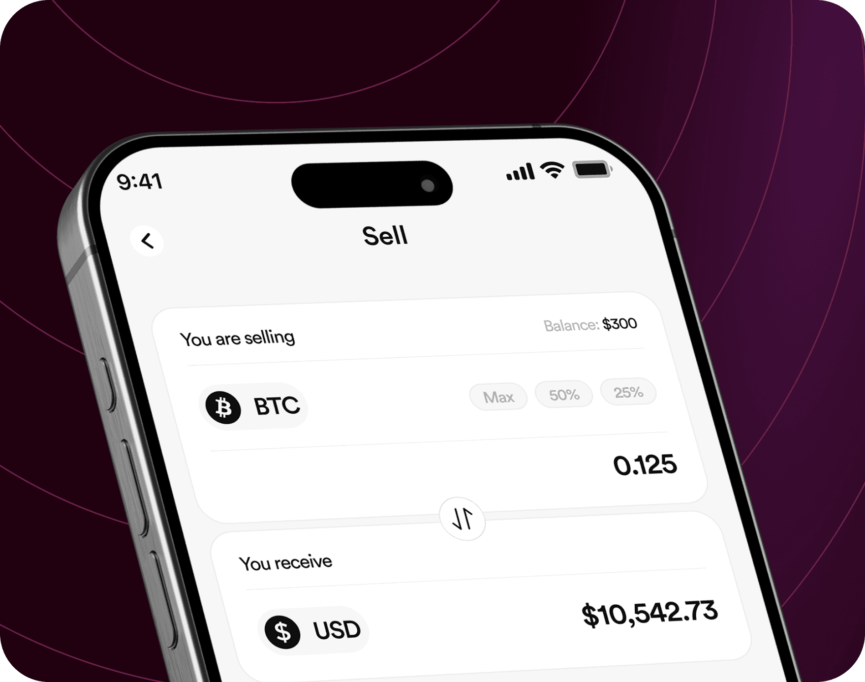 FlipEx app showing Bitcoin sold and Naira credited to wallet