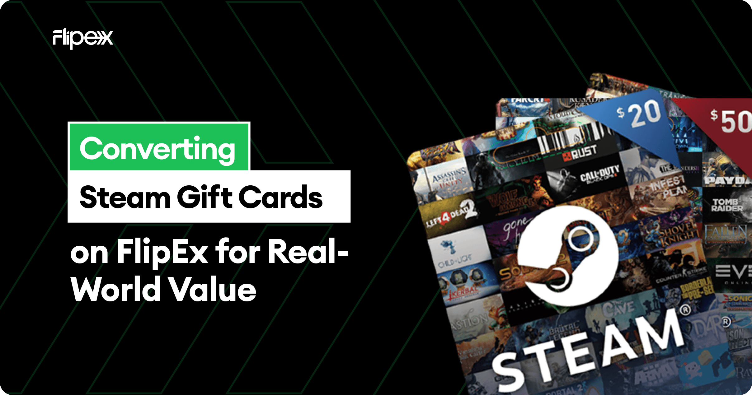 Sell your steam gift cards at the best rates on FlipEx - Withdraw Naira straight to your bank account instantly