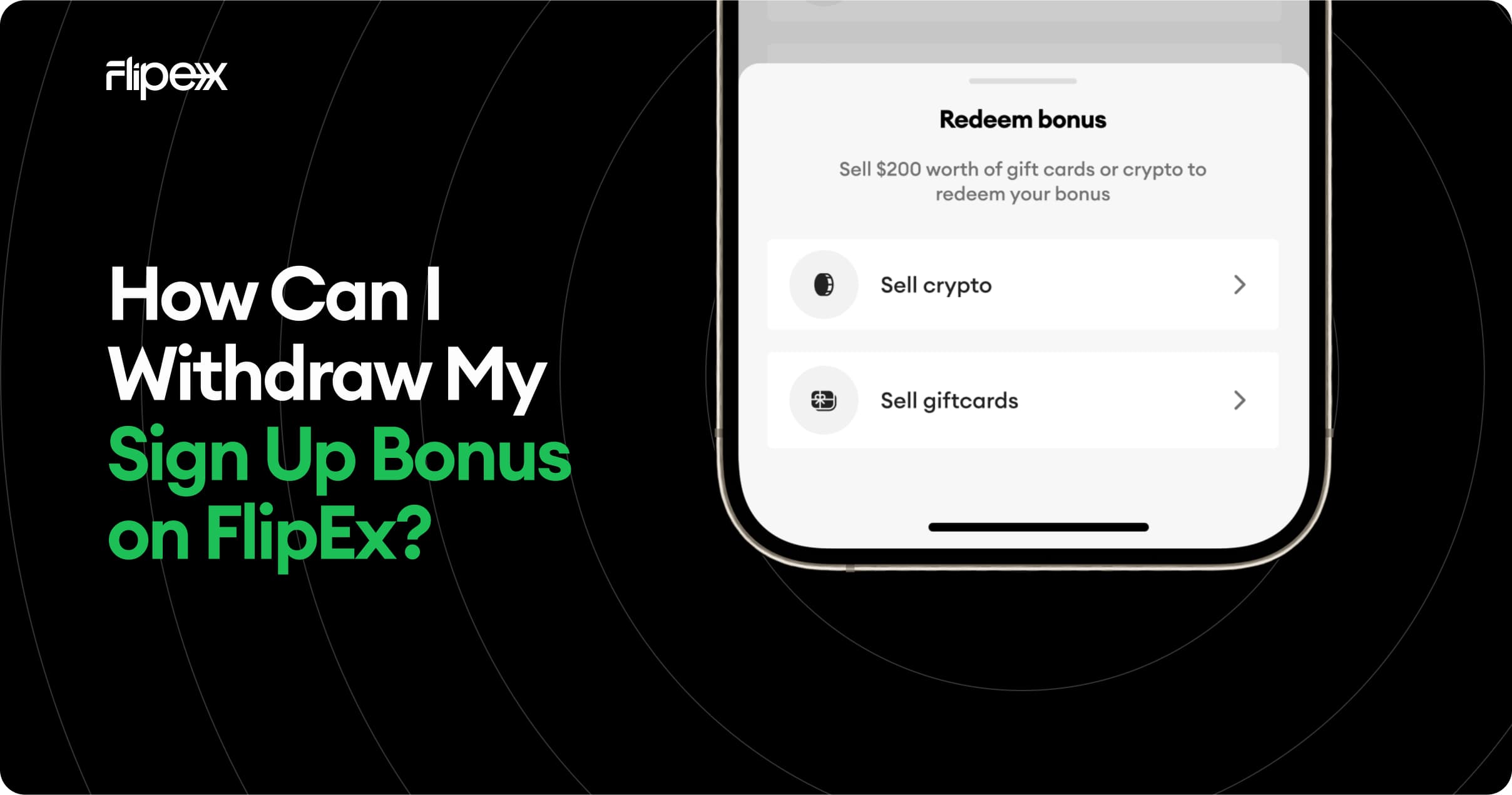 How Can I Withdraw My Sign Up Bonus on FlipEx?