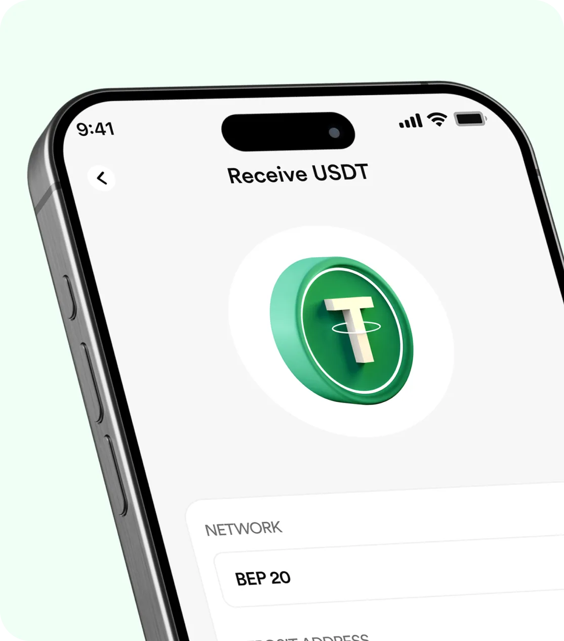 FlipEx app interface for Receiving USD Coin (USDC) to Naira in Nigeria