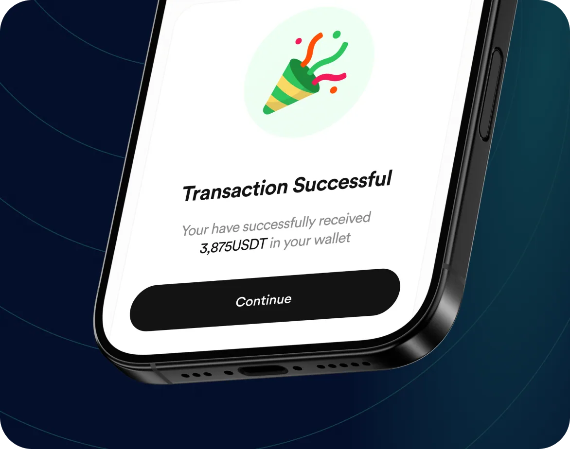 Receive crypto on FlipEx